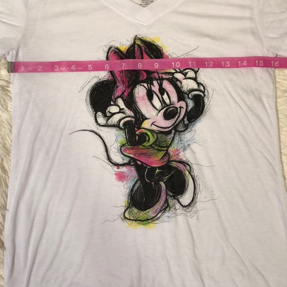Disney's Minnie Mouse V-Neck Graphic Tee - Picture 5 of 7